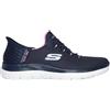 Skechers Donna Summits Diamond Dream Scarpe da Ginnastica, Navy Mesh/Pink Trim, 36 EU
