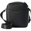 Armani Exchange A|X Men's Essential, Alex, sustainable, silver stamped logo Crossbody black