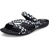 Crocs Donna Kadee II Heart Print Sandal W Sandalo, Black/White, 33/34 EU