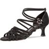 Diamant Donne Scarpe da Ballo 108-064-040 - Nubuk Nero - 5 cm Latino [UK 2]