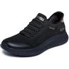 Skechers Donna Bobs Squad 4 Dire Step Slip-In ALLENATRICE, Black Engineered Knit, 36 EU