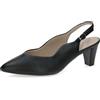 Caprice décolleté da Donna in Pelle, Nero (Black Nappa), 38,5 EU
