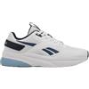 Reebok Scarpe da Ginnastica da Uomo RELORA, Bianco/Vector Navy/Athletic Blue, 44,5 EU