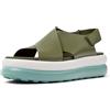 Camper Pelotas Flota Up K201727, Sandali X-Strap Donna, Verde medio 003, 41 EU