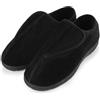 riemot Pantofole da Uomo Facili da Indossare e da Togliere per i Diabetici Memory Foam Ciabatte Ortopediche da Uomo Black 42-43EU