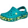 Crocs Crocband Zoccoli, Turbo/Multi, 4 UK Bambino, Turbo, Verde Acqua, 4 UK Child