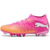 PUMA Scarpe da Calcio Unisex Future 9 Match FG/AG, Rosa Veleno-Sun Stream-Bright Aqua White, Taglia 40, Poison Pink Sun Stream Bright Aqua PUMA White, 41 EU
