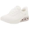 Skechers Donna Bobs Arc Waves 2.0 Now It Slip-In ALLENATRICE, Off White Engineered Knit, 41 EU