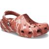 Crocs Zoccoli Classici marmorizzati Unisex per Adulti, Argilla Scura/Multicolore, 10 Women/8 Men
