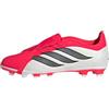 adidas Unisex - Bambini e Ragazzi Predator Club Fold-Over Tongue Firm Ground/Multi Ground Football Boots Kids, Lucid Red/Core Black/Ftwr White, 34 EU