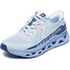 Skechers Glide-Step Altus Slip-On Donna, Blu Chiaro Sintetico Mesh Blue Trim, 37 EU
