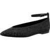 Tamaris Ballerina Strap 1-22162-45 - Ballerine, Taglia 37 EU, Colore: Nero, Nero - Black Uni, 37 EU