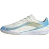 adidas Unisex - Bambini e Ragazzi F50 Messi Club Indoor Football Kids Shoes, Ivory/Semi Blue Burst/Icey Blue, 38 EU