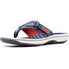 Clarks Breeze, Sandalo Donna, BLU SCURO ROSSO, 36.5 EU