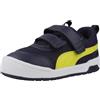 PUMA Multiflex 2 Mesh V Inf Sneaker, Navy-Lux Lime, 4 UK Bambino, Puma Blu Navy Lux Lime, 20 EU