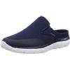 Skechers Uomo Summits Vindicator Scarpe da ginnastica, Navy Textile/Trim, 41 EU