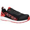 ELTEN BATIS Nero-Rosso Low ESD S1PL, Scarpe Antinfortunistiche per Donna e Uomo, Leggere, Puntale in plastica, Materiale Superiore: Tessuto, Fodera Interna: Tessuto (Traspirante), Taglia 39