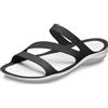 Crocs Swiftwater Sandal W, Sandali Donna, Black White, 39/40 EU