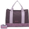 Fritzi aus Preussen Fritzi Canvas Tote Bag Uni Shopper Borsa Donna Misto Cotone Grande Tote Bag Vegan 29,5 x 40 x 14 cm - Nero - Rosa - Arancione - Lilla - Menta - Blu - Verde Oliva - Viola - Marrone - Beige - Giallo