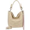 Fritzi aus Preussen Fritzi31N Vintage Hobo Donna Borsa a Spalla Borsa Hobo Borsa a Mano Tempo Libero Viaggio Città Ecopelle Vegana 28 x 26 x 13 cm - Nero, Rosa, Marrone, Turchese, Verde, Grigio, Beige, Fucsia, Viola, Blu