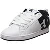 DC Shoes Corte Graffik, Scarpe da skateboard, Uomo, White Black Black, 44.5 EU