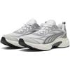 PUMA SOFTRIDE Escalate - Sneaker Unisex, Grigio Piuma, Argento Invecchiato, Bianco Caldo, Taglia 38, Grigio Piuma Grigio Echo PUMA Aged Silver Bianco Caldo, 39 EU