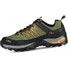 CMP Rigel Low Trekking Shoes Wp, Scarpe da trekking Uomo, Torba-Flash Orange, 41 EU