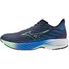 Mizuno Scarpe da Corsa Wave Rider 28 da Uomo, Vintage Indigo-Neo Menta, 46.5 EU