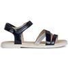 Geox J Sandal Karly Girl, Sandali Bambine e ragazze, Blu (Navy C/4002), 39 EU