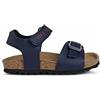 Geox B Sandal Chalki Boy, Sandali Bambini e ragazzi, Blu/Rosso (Navy/Dk Red), 24 EU