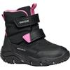 Geox B Baltic Girl B ABX, Stivale alla Caviglia Bimba 0-24, Nero Fucsia, 22 EU