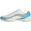 adidas Unisex - Adulto F50 Messi Club Turf Football Boots Shoes, Ivory/Semi Blue Burst/Icey Blue, 40 EU