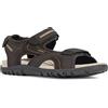 Geox Uomo Sandal Strada D, Sandali Uomo, Marrone Beige Brown Sand, 43 EU
