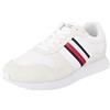 Tommy Hilfiger Runner Evo Mix Ess Fm0fm04886, Sneaker da corsa Uomo, Bianco, 40 EU