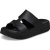 Crocs Getaway Platform H-Strap, Sandali Donna, Nero, 37/38 EU