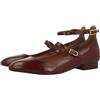 GIOSEPPO KALSEN, Scarpe Piatte Mary Jane Donna, Bordeaux, 41 EU, Bordeaux, 41 EU