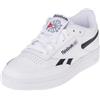 Reebok Club C Revenge, Scarpe da Ginnastica Unisex - Adulto, Ftwwht/Black/Ftwwht, 40 EU