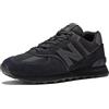 New Balance Nb 574, Sneakers Uomo, Nero Triple Black Eve, 39.5 EU