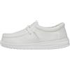 HEYDUDE Hey Dude Wally Youth Slub Canvas, Moccasin Bambini e ragazzi, Bianco, 32 EU