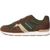Tommy Hilfiger Uomo Sneakers Running Icon Mix in Pelle Scamosciata, Blu (Arctic Spruce), 42