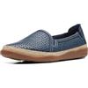 Clarks Pantofole da Donna Elaina Rubin, Pelle Blu Navy, 39.5 EU Larga