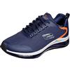 Skechers Uomo Skech Air Element 2.0 Lomarc Trainers, Navy Mesh Synthetic Trim, 44 EU