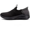 Skechers Donna Ultra Flex 3.0 Smooth Step Slip-In ALLENATRICE, Black Knit/Jersey/Trim, 41 EU