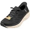 Skechers Women's D'lux Walker 2.0 Thrill Movement Sneaker, Nero, 39.5 EU