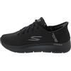 Skechers Uomo Go Walk Flex New World Slip-In ALLENATRICE, Black Textile/Synthetic, 48 EU
