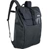 EVOC DUFFLE BACKPACK 16, pratico zaino giornaliero (zaino da trekking ideale con tasche laterali elastiche, zaino impermeabile, dimensioni: 12 x 31 x 48 cm, volume: 16 l), grigio carbonio - nero