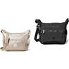 Kipling GABBIE S, Borsa a Tracolla, Donna, Argento (Metallic Glow), Taglia unica GABBIE, Borsa a Tracolla, Donna, Nero Noir, Taglia unica