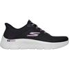 Skechers Donna Go Walk Flex Carla Slip-In ALLENATRICE, Black Textile/Trim, 36 EU