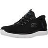 Skechers Uomo Slip-Ins Summits Scarpe da Ginnastica di Alta Gamma, Black/Black