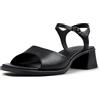 Camper Kora Sandal K201734, Sandali a 2 strisce Donna, Nero 001, 41 EU